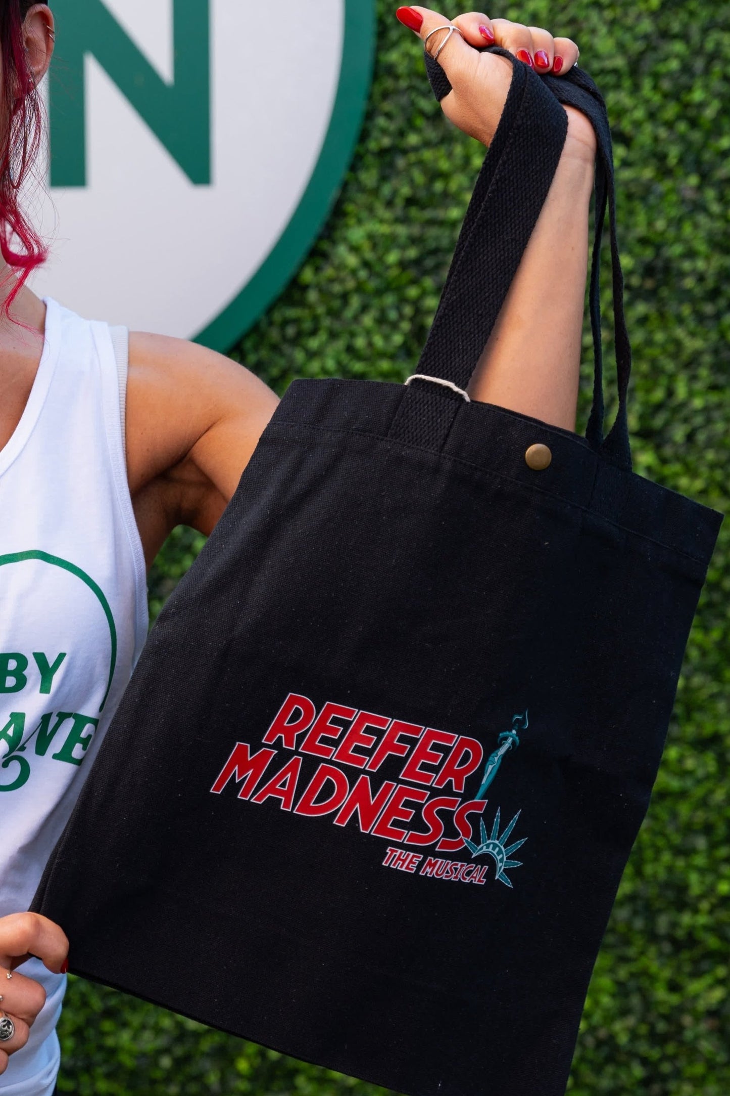 Reefer Madness logo branded Tote bag (black)