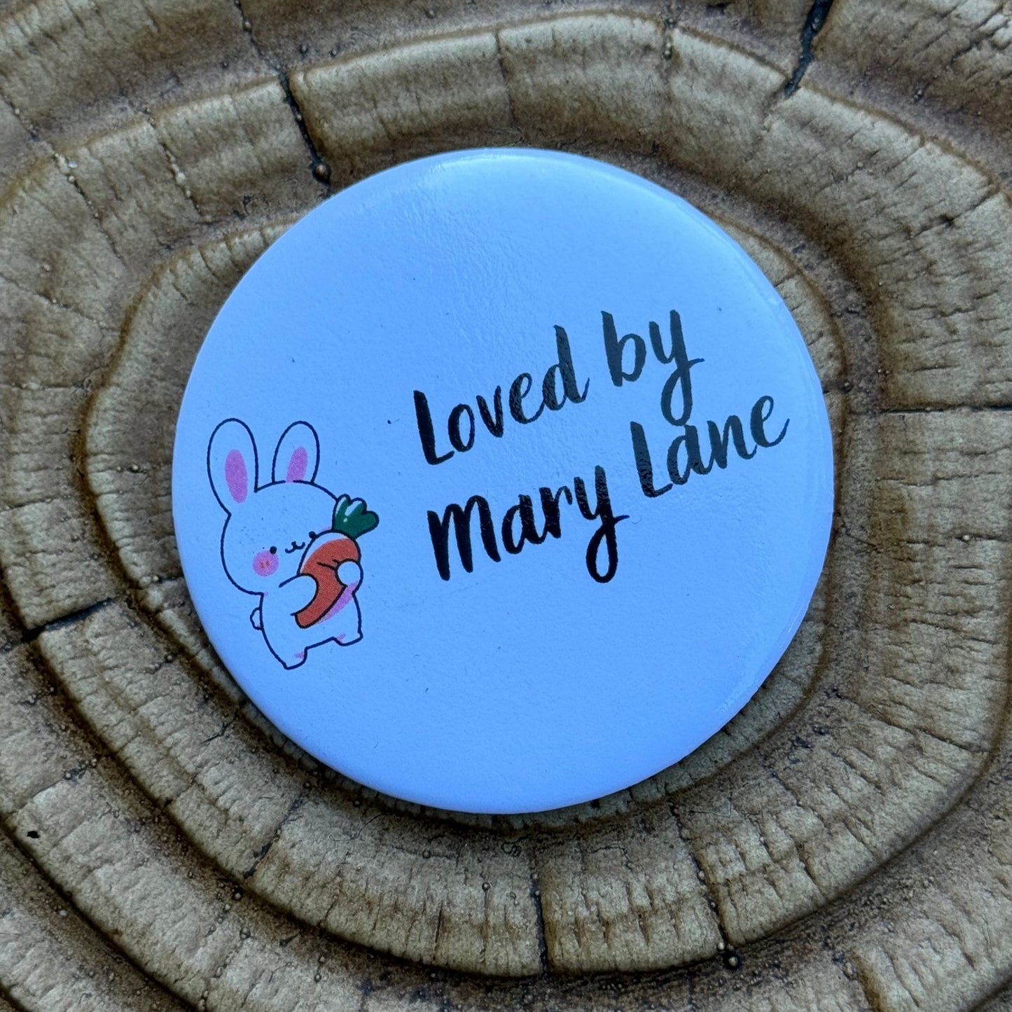 Mary Lane Round Button