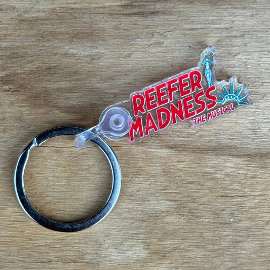 Reefer Madness Logo Branded Acrylic Keychain
