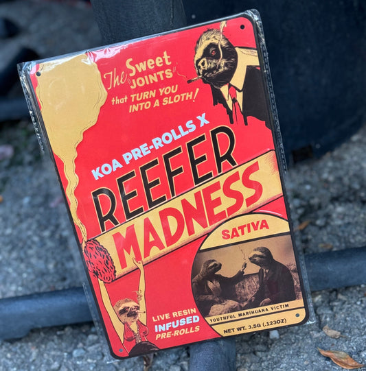 Vintage Reefer Madness Metal Poster