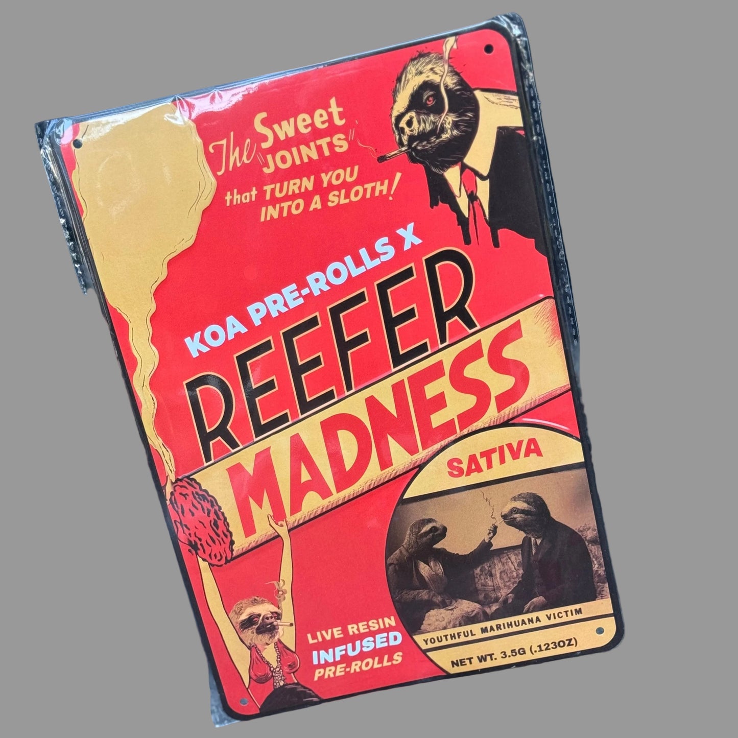 Vintage Reefer Madness Metal Poster