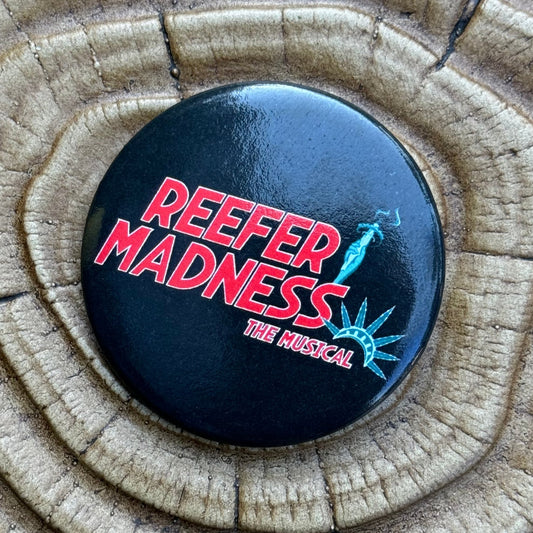 Reefer Madness Round Logo Button