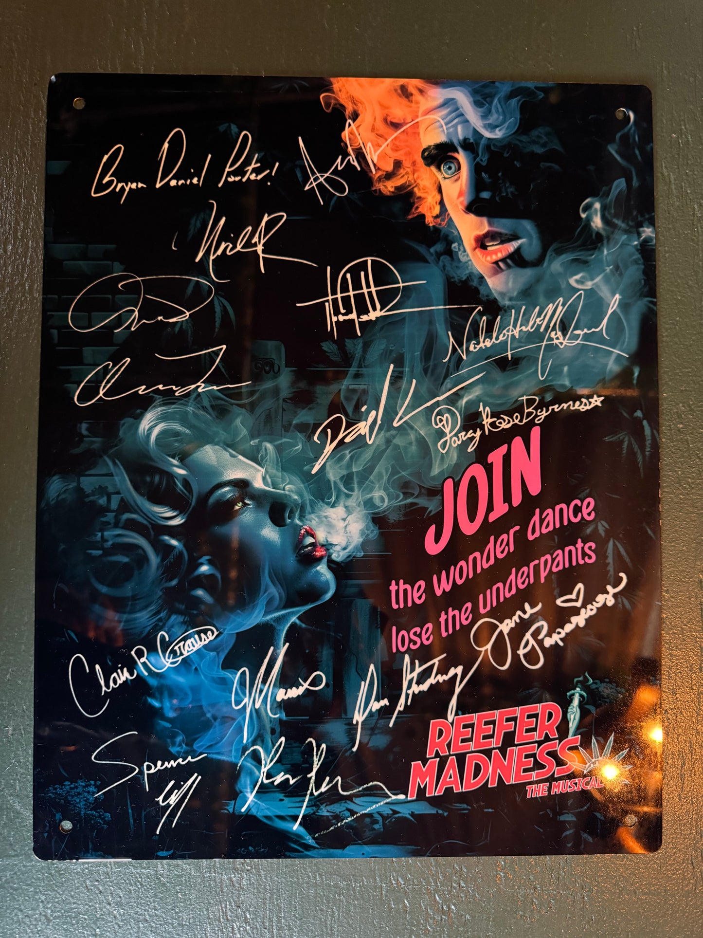 Reefer Madness Revival Cast Digitally Signed Metal Poster