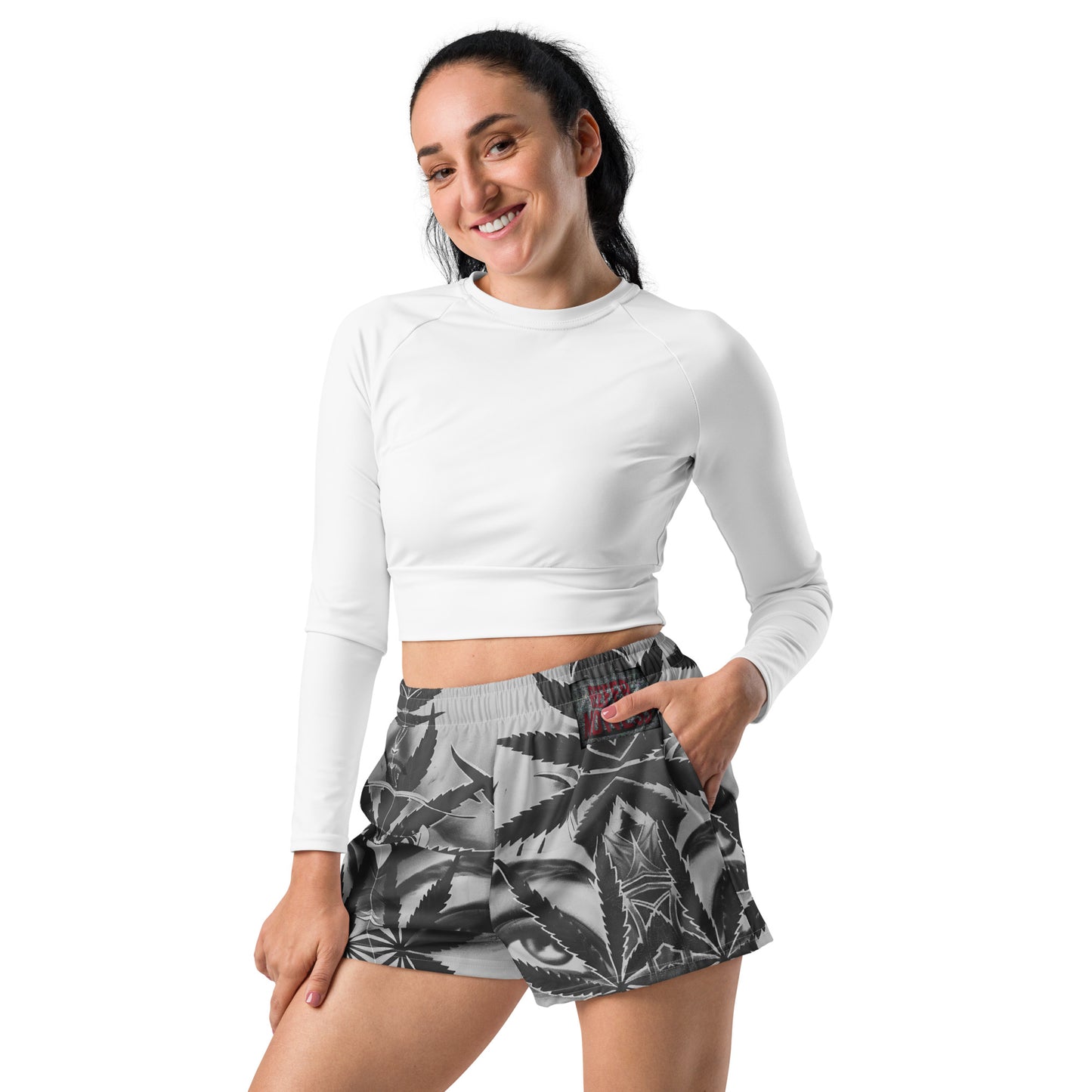 Reefer Madness All-Over Print Athletic Shorts — front view