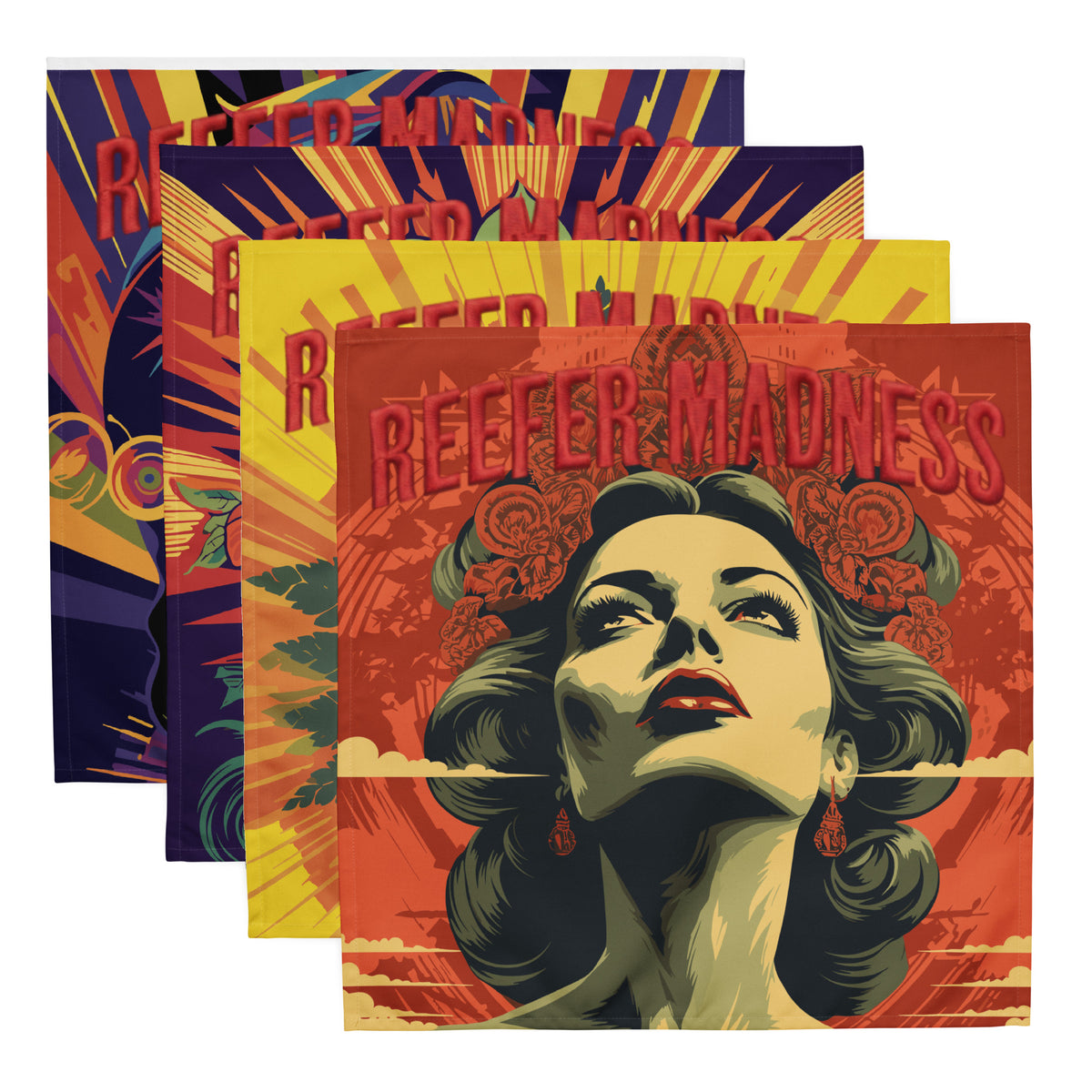 Reefer Madness Cloth Napkin Set — front view
