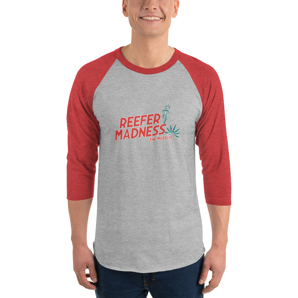 3/4 sleeve raglan shirt