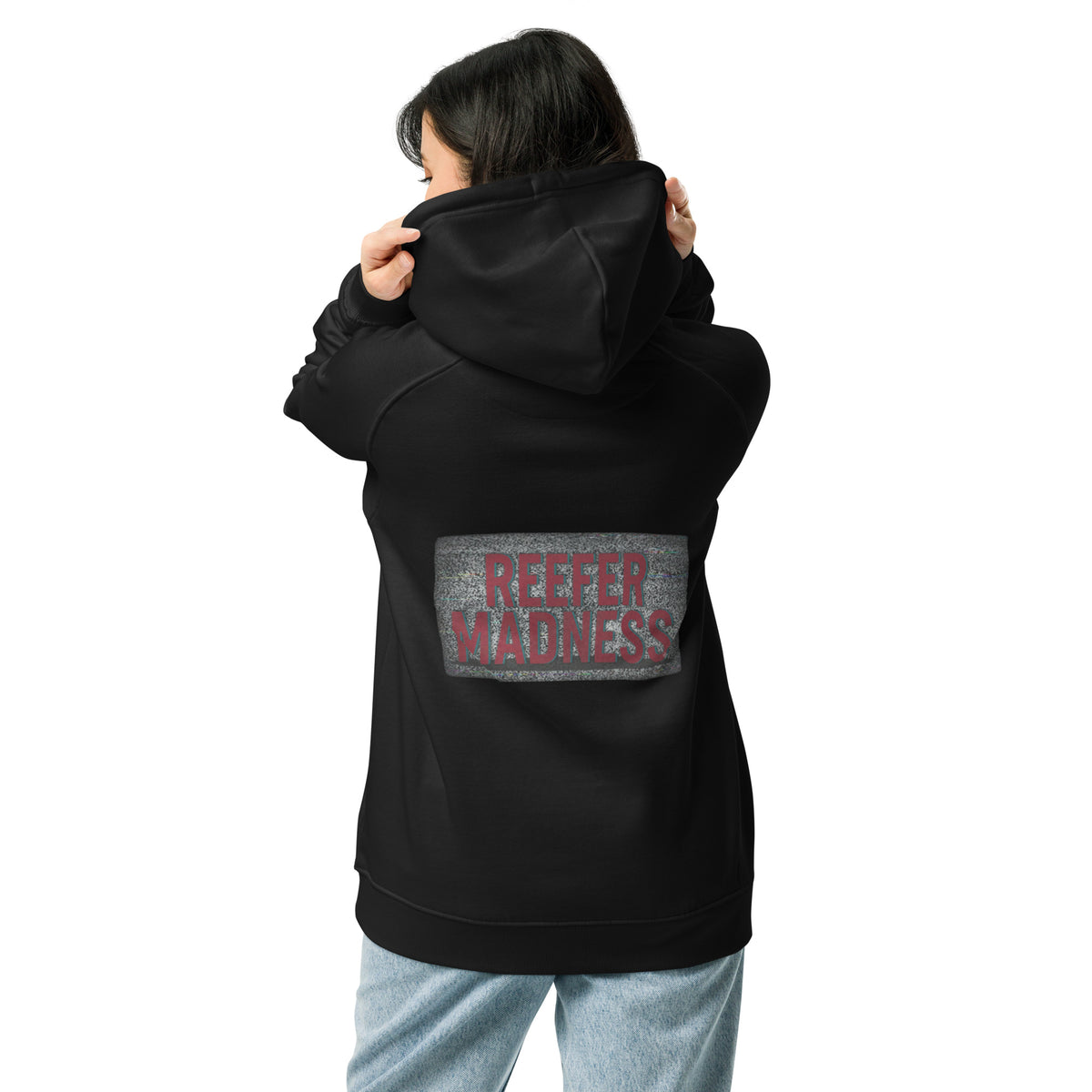 Reefer Madness Eco Raglan Hoodie — back view